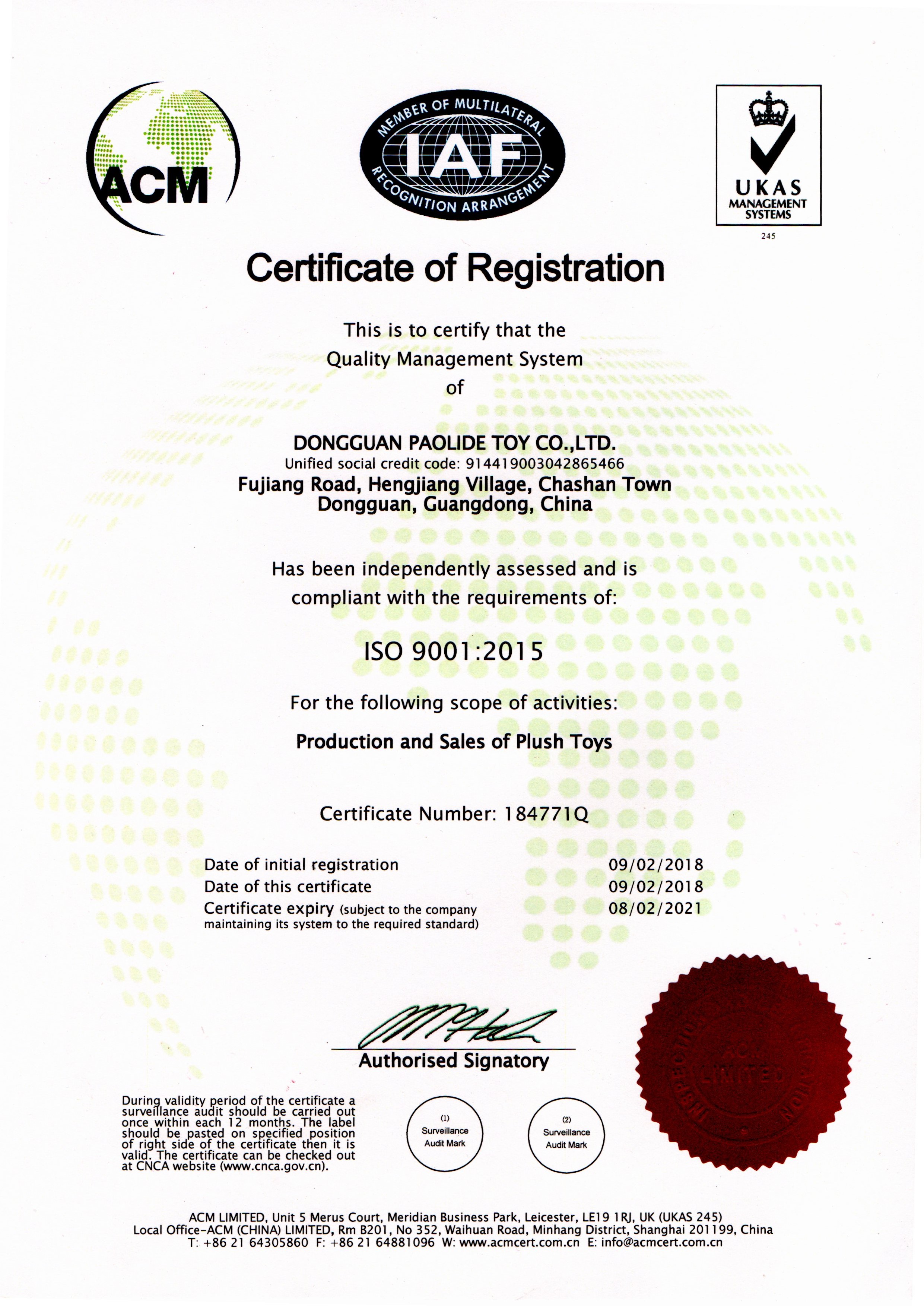 ISO 9001:2015