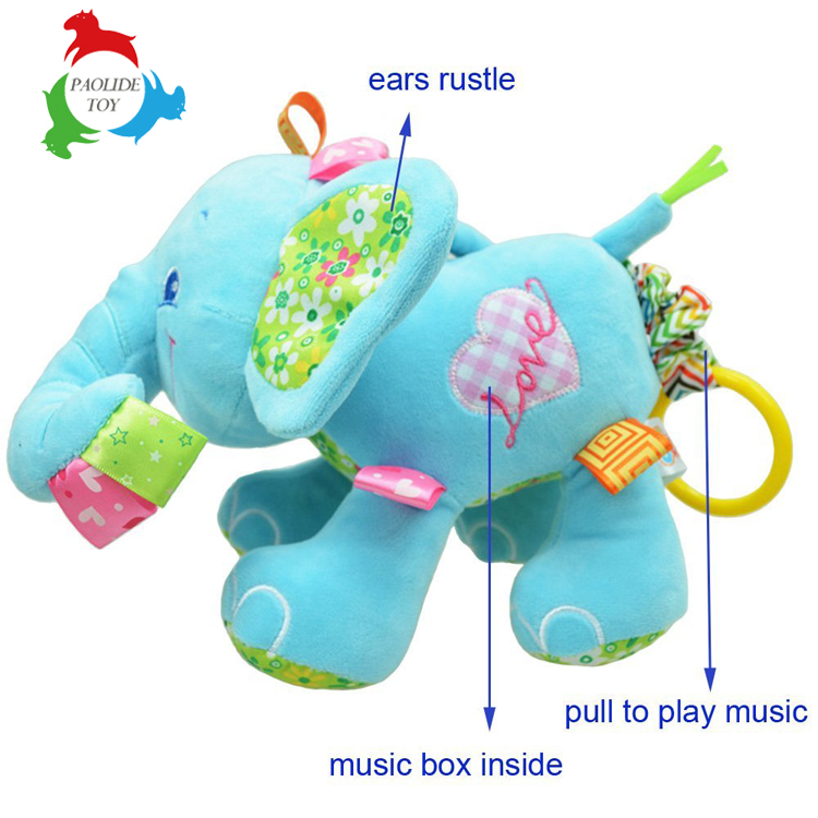 custom baby soft plush stuffed newborn toys animals for kids 